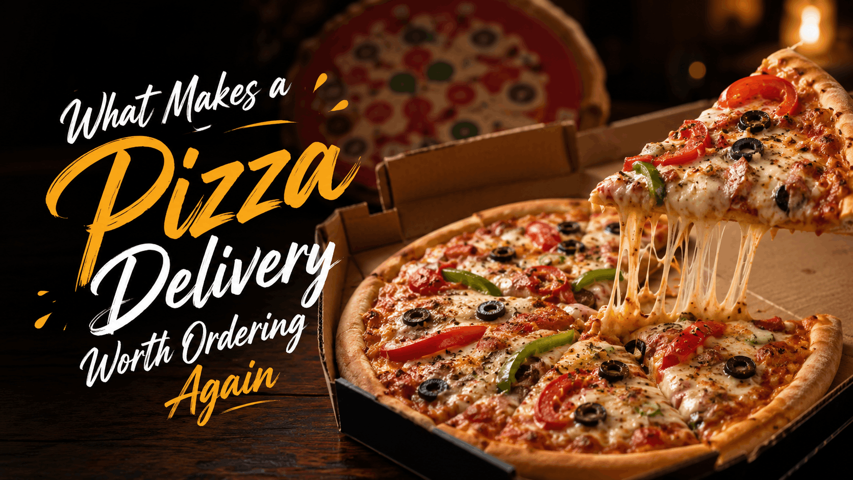 Fast pizza delivery service