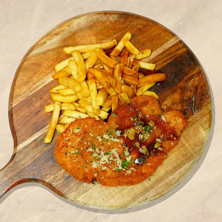 chicken-schnitzel Chicken Schnitzel & Parmigiana